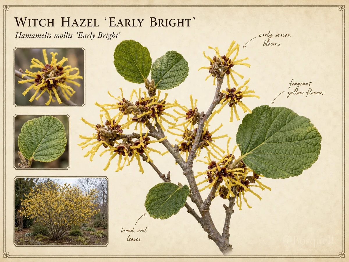 Witch Hazel 'Early Bright' — Plant in early spring or fall, and leave the graf…