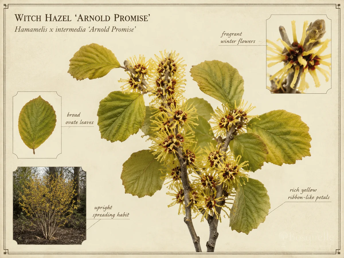 Witch Hazel 'Arnold Promise' — Plant in early spring or fall, and leave the graf…