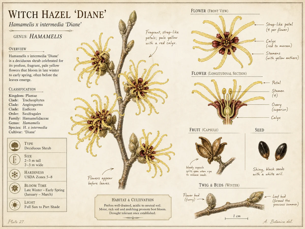 Witch Hazel 'Diane' — Plant in early spring or fall, and leave the graf…
