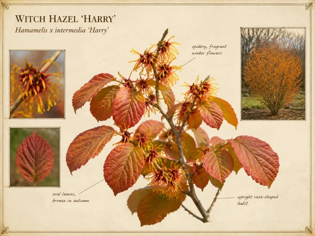 Witch Hazel ‘Harry’ (Hamamelis x intermedia ‘Harry’)