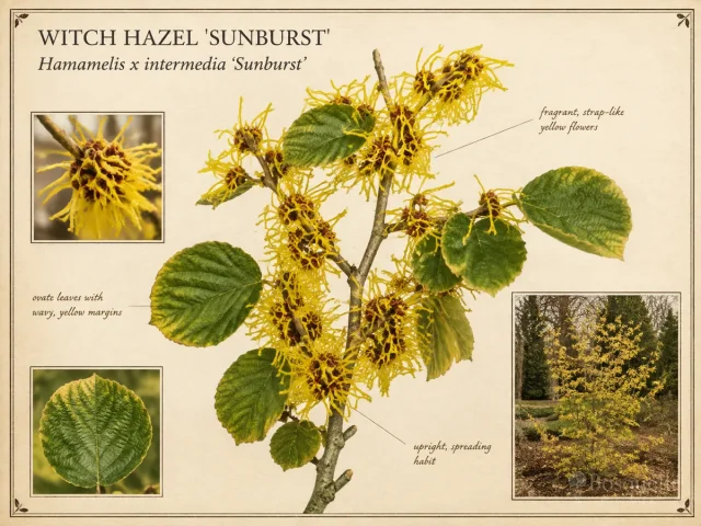 Witch Hazel ‘Sunburst’ (Hamamelis x intermedia ‘Sunburst’)