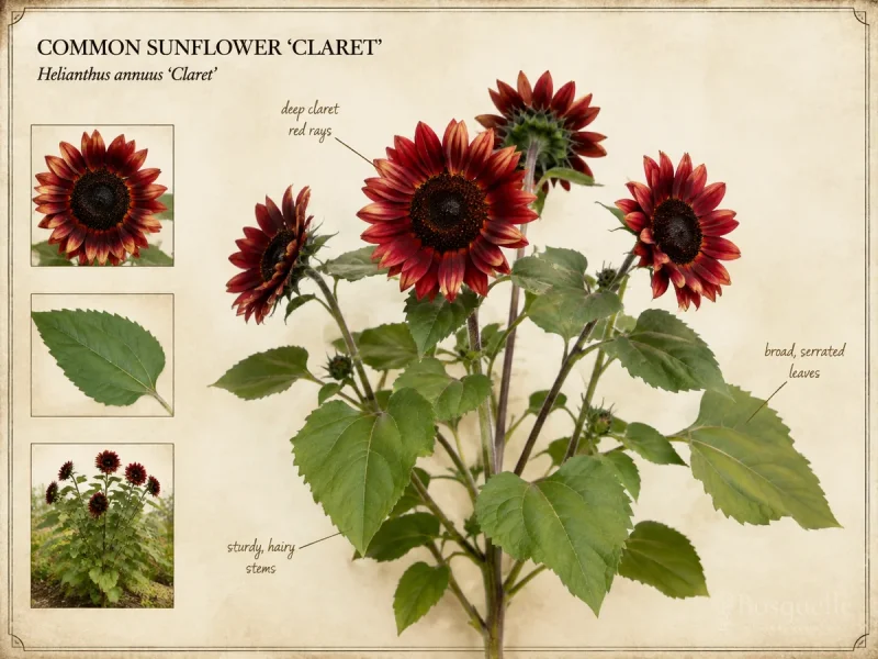 Common Sunflower ‘Claret’ (Helianthus annuus ‘Claret’)