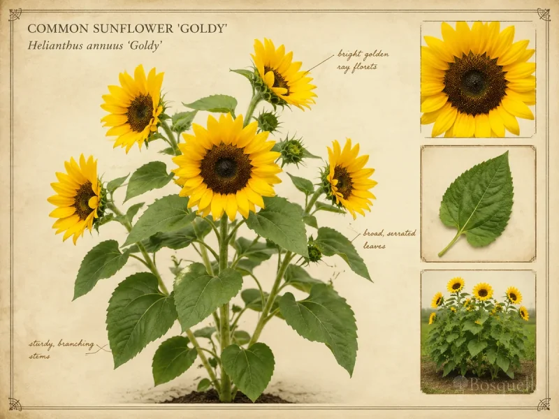 Common Sunflower ‘Goldy’ (Helianthus annuus ‘Goldy’)