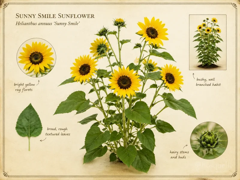 Sunny Smile Sunflower (Helianthus annuus ‘Sunny Smile’)