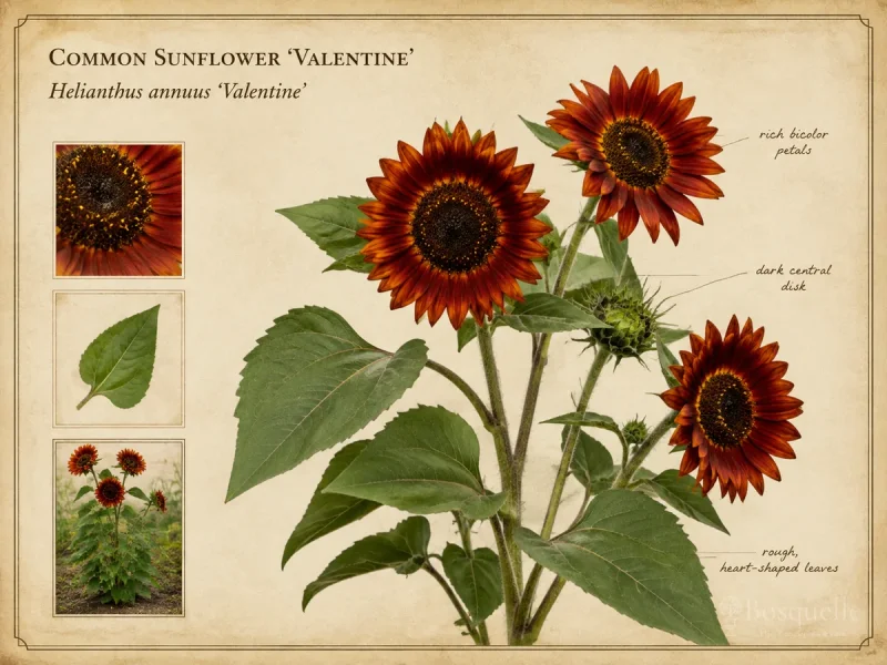 Common Sunflower ‘Valentine’ (Helianthus annuus ‘Valentine’)
