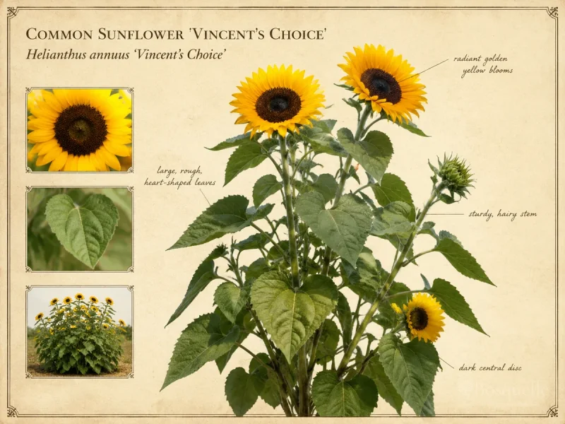 Common Sunflower ‘Vincent’s Choice’ (Helianthus annuus ‘Vincent’s Choice’)