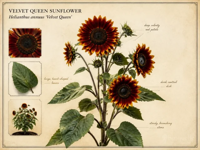 Velvet Queen Sunflower (Helianthus annuus ‘Velvet Queen’)