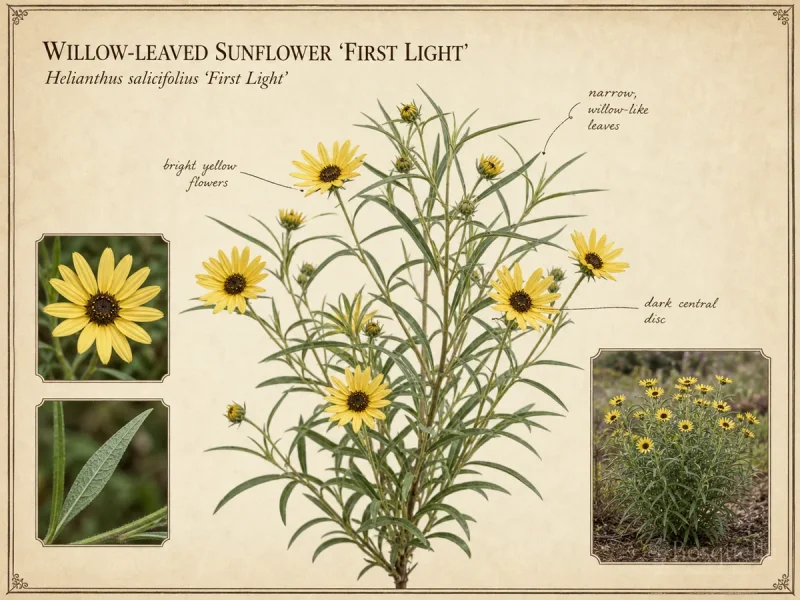 Willow-Leaved Sunflower ‘First Light’ (Helianthus salicifolius ‘First Light’)