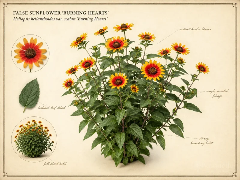 False Sunflower ‘Burning Hearts’ (Heliopsis helianthoides var. scabra ‘Burning Hearts’)