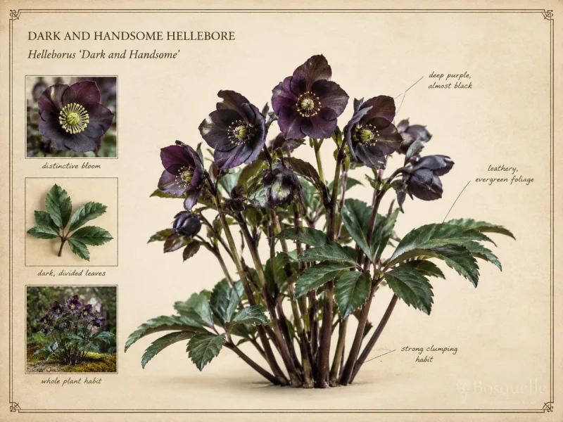 Dark and Handsome Hellebore