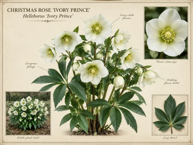 Christmas Rose ‘Ivory Prince’ (Helleborus ‘Ivory Prince’)