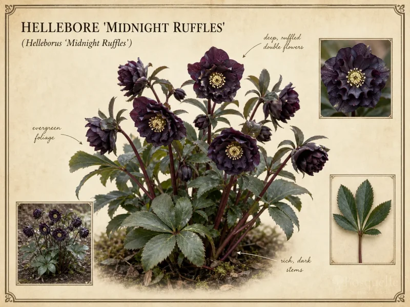 Hellebore 'Midnight Ruffles'