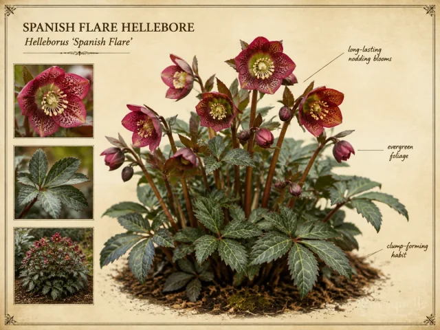 Spanish Flare Hellebore (Helleborus ‘Spanish Flare’)