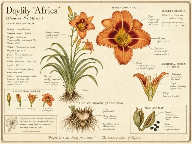 Daylily 'Africa'