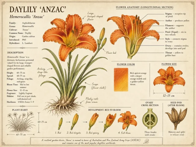 Daylily 'Anzac'
