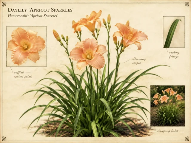 Daylily 'Apricot Sparkles'