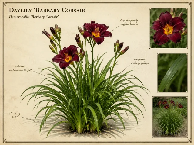 Daylily 'Barbary Corsair'
