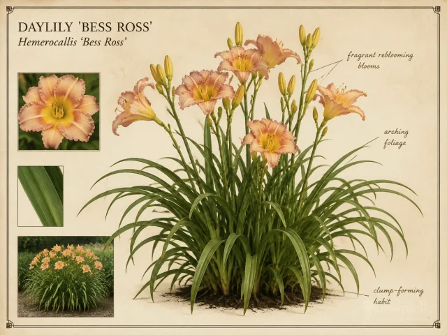 Daylily ‘Bess Ross’ (Hemerocallis ‘Bess Ross’)