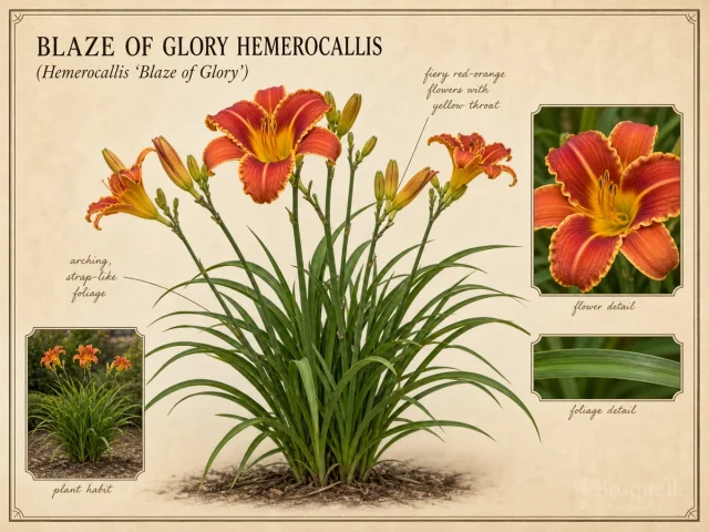 Blaze of Glory Hemerocallis (Hemerocallis ‘Blaze of Glory’)