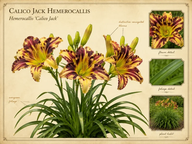 Calico Jack Hemerocallis (Hemerocallis ‘Calico Jack’)