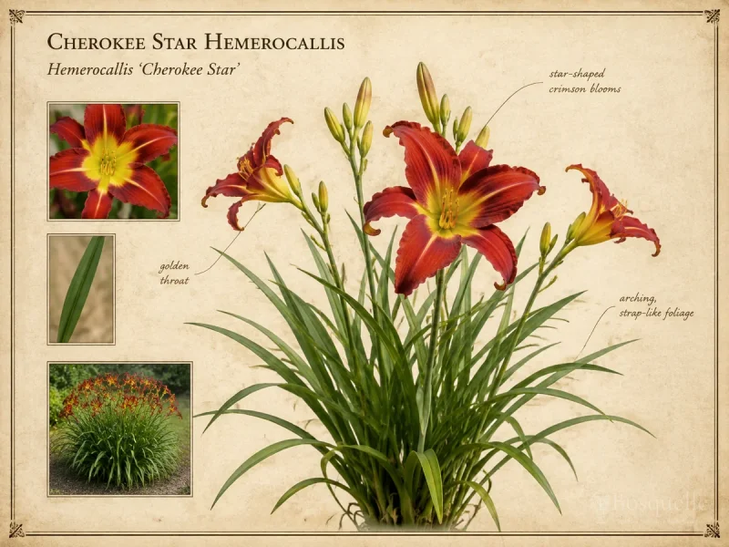 Cherokee Star Hemerocallis (Hemerocallis ‘Cherokee Star’)