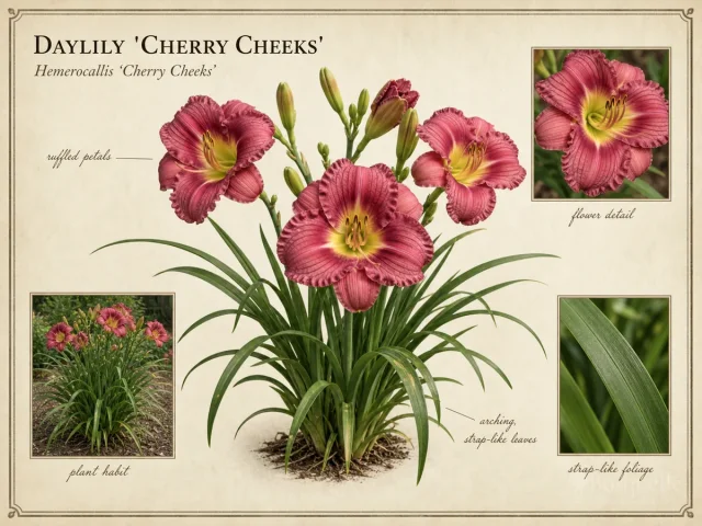 Daylily 'Cherry Cheeks'