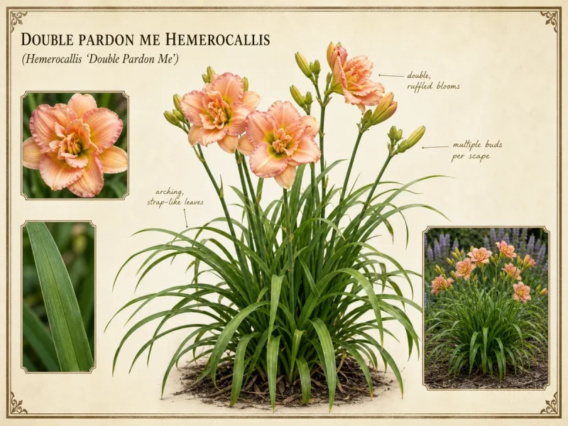 Double Pardon Me Hemerocallis (Hemerocallis ‘Double Pardon Me’)
