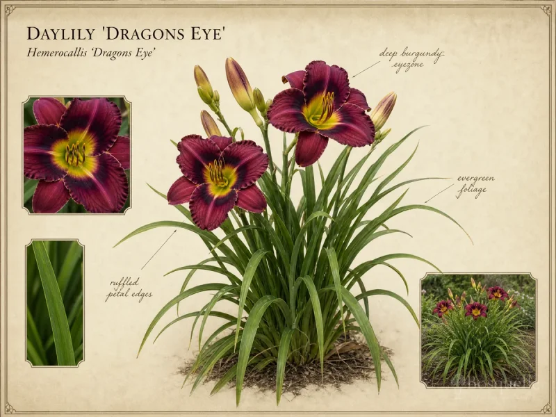 Daylily ‘Dragons Eye’ (Hemerocallis ‘Dragons Eye’)