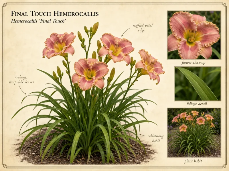 Final Touch Hemerocallis (Hemerocallis ‘Final Touch’)