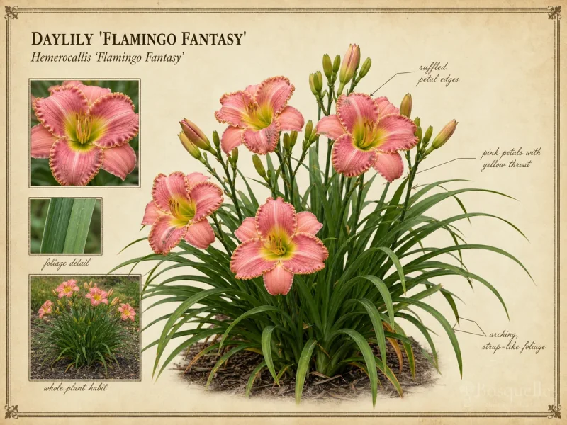 Daylily ‘Flamingo Fantasy’ (Hemerocallis ‘Flamingo Fantasy’)