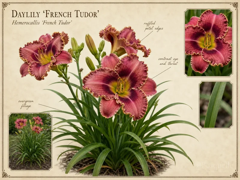 Daylily ‘French Tudor’ (Hemerocallis ‘French Tudor’)