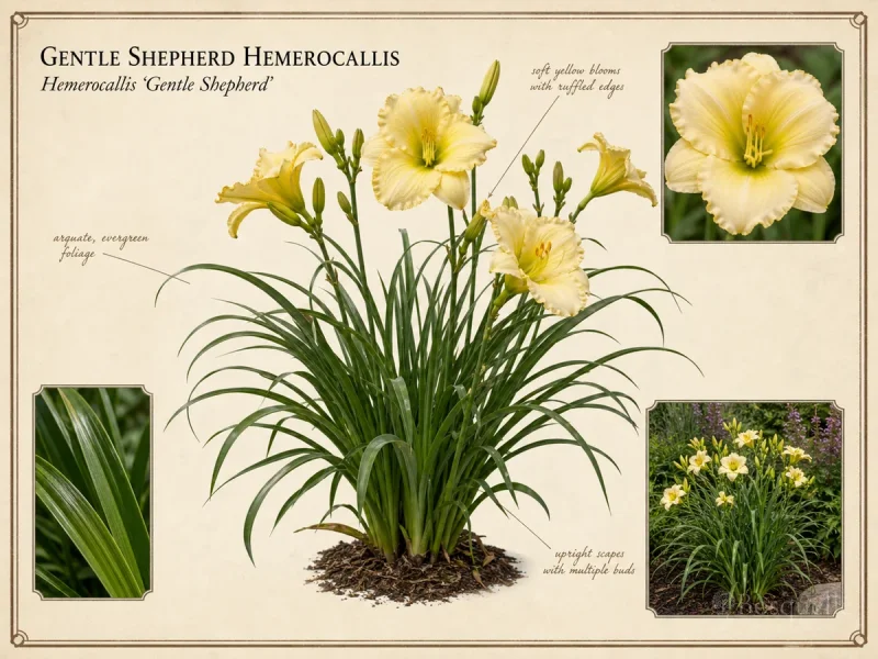 Gentle Shepherd Hemerocallis (Hemerocallis ‘Gentle Shepherd’)