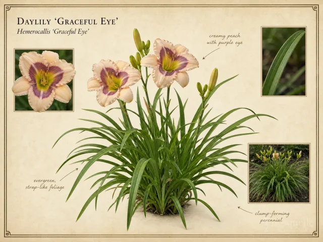 Daylily ‘Graceful Eye’ (Hemerocallis ‘Graceful Eye’)