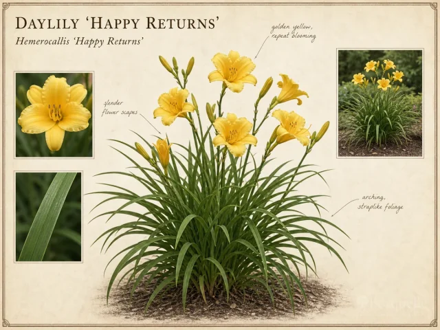 Daylily ‘Happy Returns’ (Hemerocallis ‘Happy Returns’)