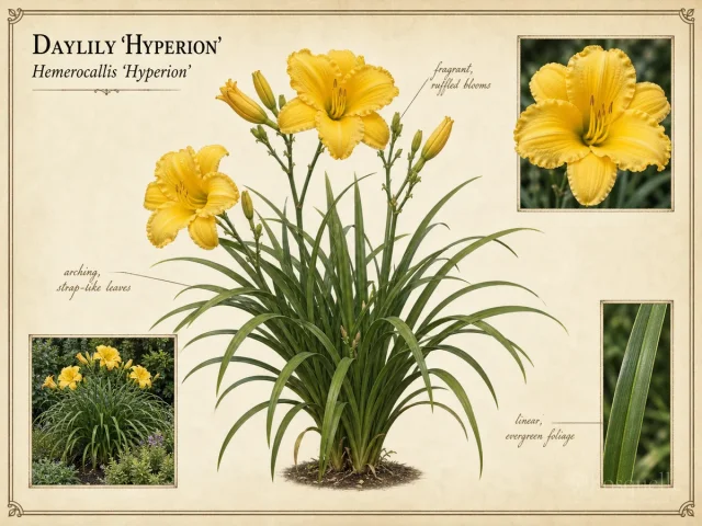 Daylily ‘Hyperion’ (Hemerocallis ‘Hyperion’)