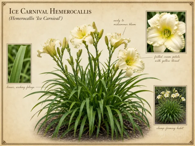 Ice Carnival Hemerocallis (Hemerocallis ‘Ice Carnival’)