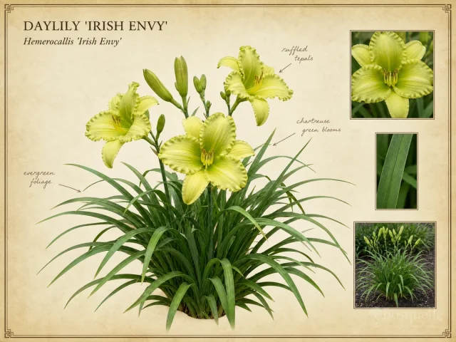 Daylily ‘Irish Envy’ (Hemerocallis ‘Irish Envy’)