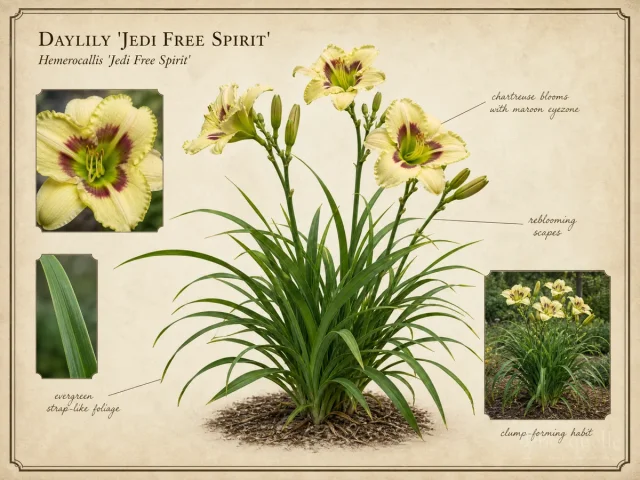 Daylily ‘Jedi Free Spirit’ (Hemerocallis ‘Jedi Free Spirit’)