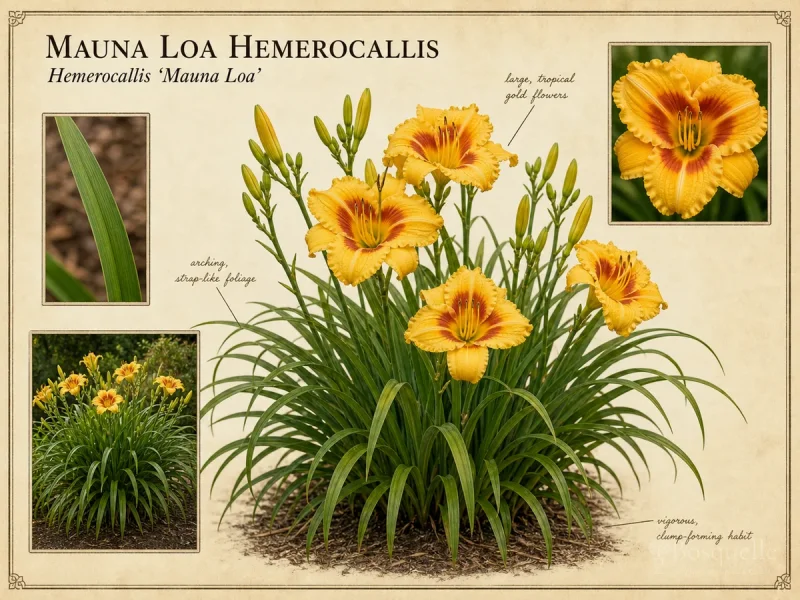 Mauna Loa Hemerocallis (Hemerocallis ‘Mauna Loa’)