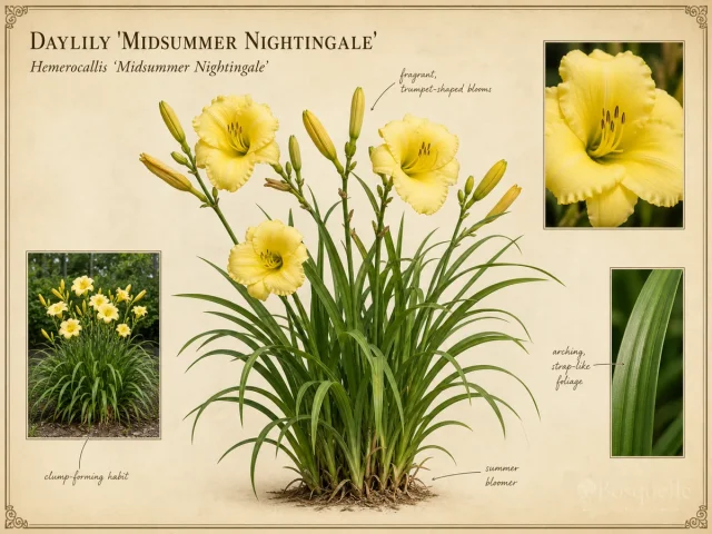 Daylily 'Midsummer Nightingale'