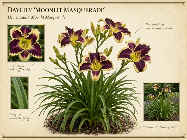Daylily 'Moonlit Masquerade'