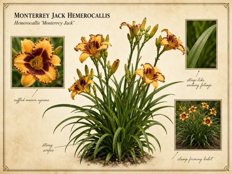 Monterrey Jack Hemerocallis (Hemerocallis ‘Monterrey Jack’)