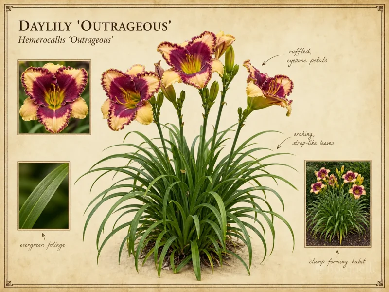 Daylily ‘Outrageous’ (Hemerocallis ‘Outrageous’)