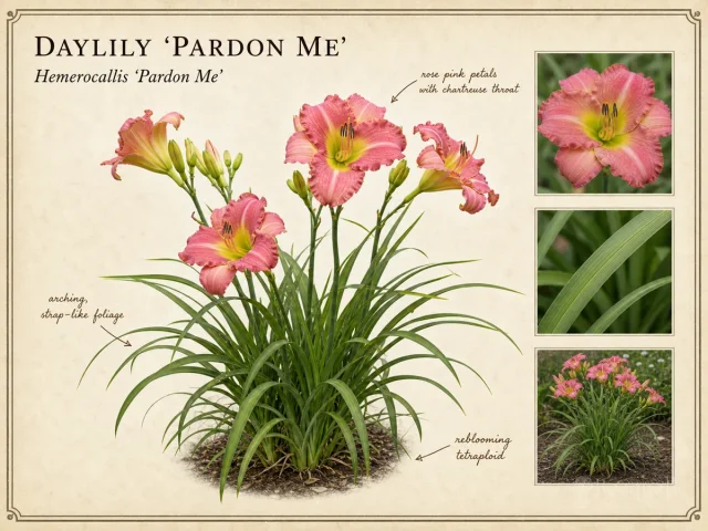 Daylily ‘Pardon Me’ (Hemerocallis ‘Pardon Me’)