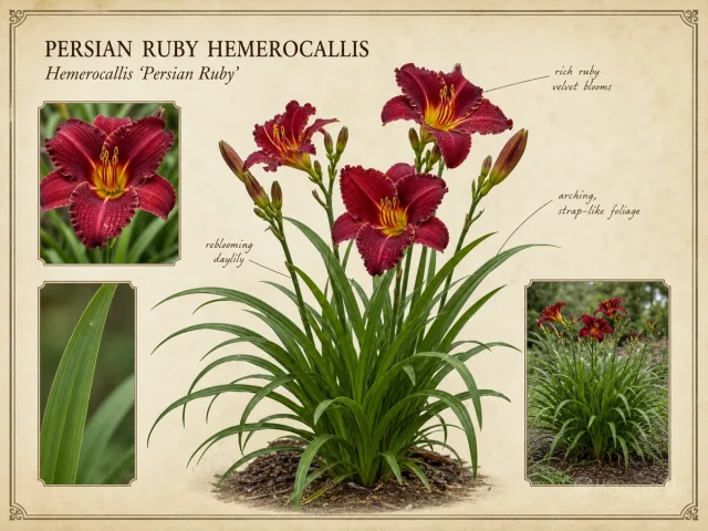 Persian Ruby Hemerocallis (Hemerocallis ‘Persian Ruby’)