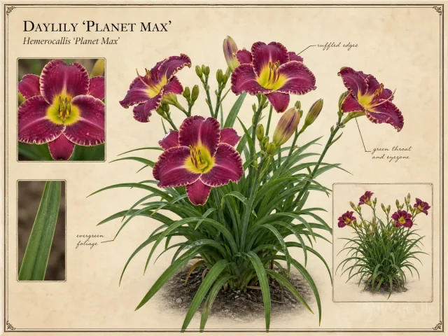 Daylily ‘Planet Max’ (Hemerocallis ‘Planet Max’)