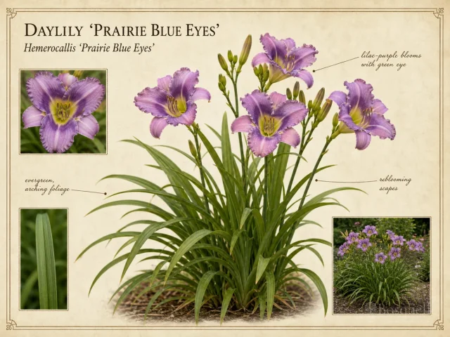 Daylily ‘Prairie Blue Eyes’ (Hemerocallis ‘Prairie Blue Eyes’)