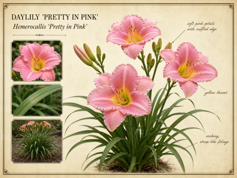 Daylily ‘Pretty in Pink’ (Hemerocallis ‘Pretty in Pink’)