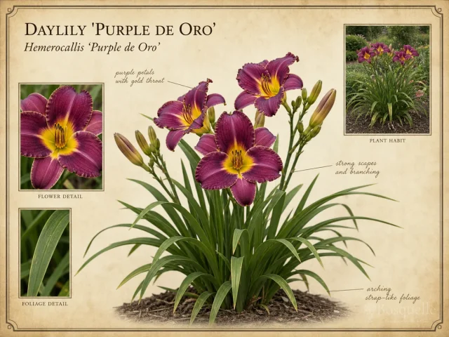 Daylily 'Purple de Oro'