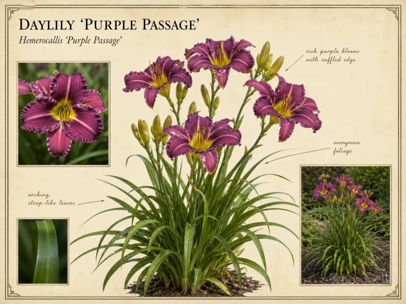 Daylily ‘Purple Passage’ (Hemerocallis ‘Purple Passage’)